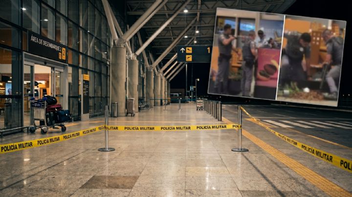 VIDEO | hombre con una espada siembra el pánico en aeropuerto