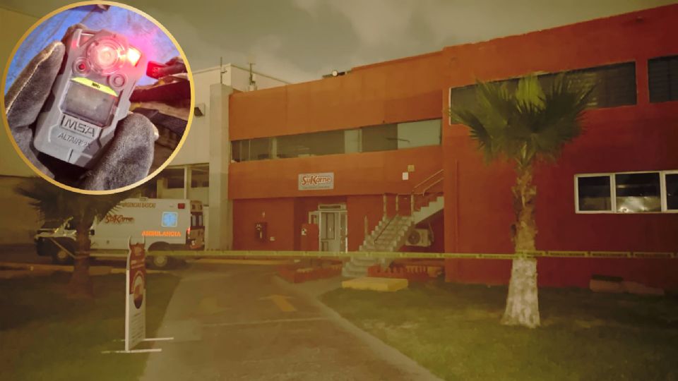 Equipos de emergencia trabajaron durante la madrugada para controlar una fuga de amoniaco en una empresa de Escobedo.