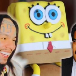 Tekashi 6ix9ine presume muñeco de Bob Esponja firmado por Nicolás Maduro tras salir de prisión