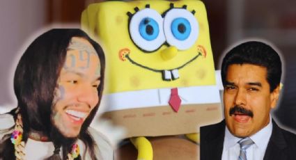Tekashi 6ix9ine presume muñeco de Bob Esponja firmado por Nicolás Maduro tras salir de prisión