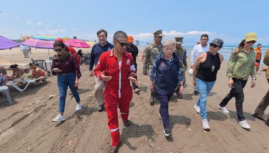 Mantienen brigadas permanentes de limpieza por hidrocarburo en playas del Golfo de México