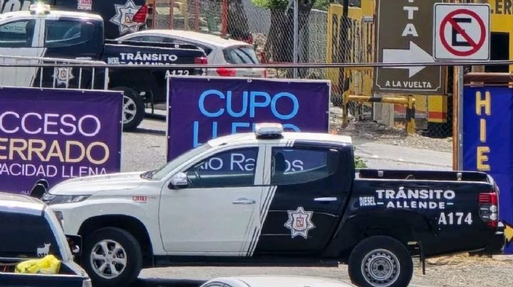 Cierran acceso al Río Ramos en Allende por lleno total este Viernes Santo