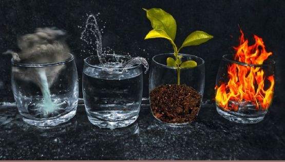 Tierra, agua, fuego, aire: los 4 elementos de la vida