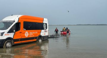 Continúa búsqueda de persona reportada como desaparecida en la Presa El Cuchillo