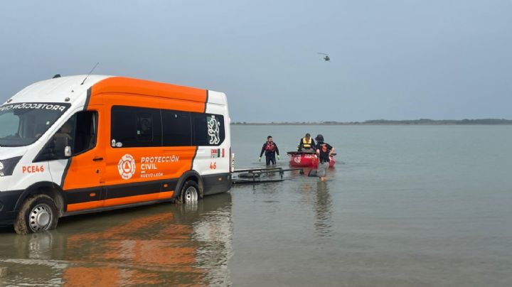 Continúa búsqueda de persona reportada como desaparecida en la Presa El Cuchillo