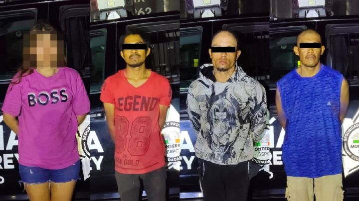 Caen tres hombres y una menor por robo de chatarra en Monterrey