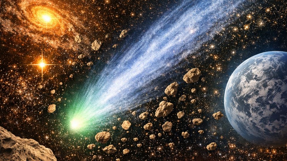El cometa interestelar 3I/ATLAS, con 12 mil millones de años de antigüedad, es el tercer objeto de su tipo identificado.