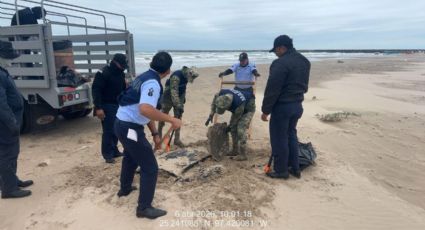 Continúan sacando residuos de hidrocarburos de costas tamaulipecas