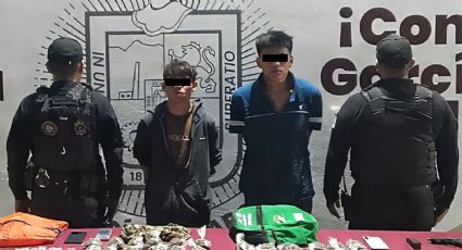 Caen dos con armas y droga ligados a homicidio en Paraje San José de García