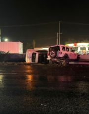 Foto descriptiva de: Choque en Carretera Nacional genera apagón y cierre vial en ambos sentidos