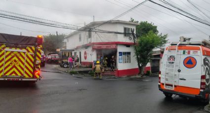 Reportan incendio en casa habitación en calles Hilario Martínez en Monterrey