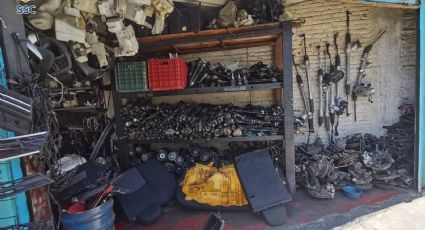 Decomisan SSC y FGJ 35 toneladas de autopartes en Iztapalapa