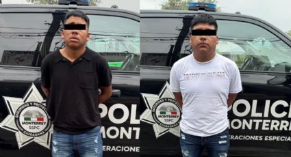 Detienen a dos con arma y cartuchos en zona de la Central de Autobuses, en Monterrey