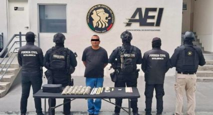 Fuerza Civil detiene a objetivo prioritario con droga en Guadalupe, Nuevo León