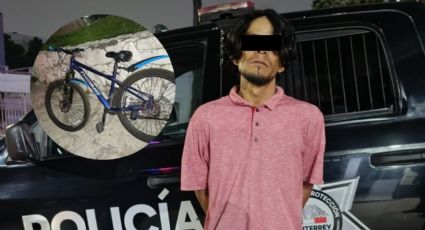 Hombre es detenido tras robar una bicicleta de montaña en Monterrey