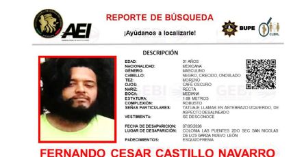 Buscan en San Nicolás a Fernando Castillo, hombre con esquizofrenia desaparecido desde el 7 de mayo