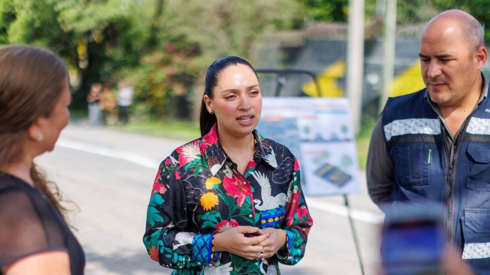 La alcaldesa Mónica Oyervides arrancó la segunda etapa de la avenida Montebello para mejorar la movilidad en Juárez, Nuevo León.