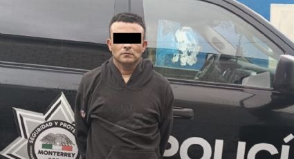 Detienen a hombre por asaltar a taxista con arma de fuego en Monterrey