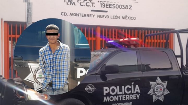 Capturan a hombre por presunto acoso sexual frente a primaria en Monterrey