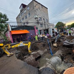 Reparan la mega fuga de agua en Iztapalapa tras dos días de labores
