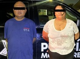 Detienen a pareja con droga y 16 espejos de auto robados en la colonia Contry