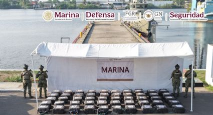 Golpe millonario en el Pacífico: Armada de México intercepta tonelada y media de cocaína