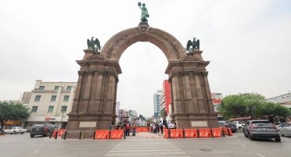 Jueza federal ordena frenar obras alrededor del Arco de la Independencia en Monterrey