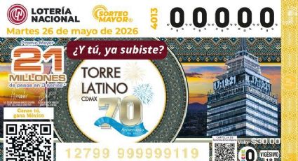 Lotería Nacional lanza billete por los 70 años de la Torre Latinoamericana