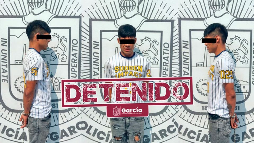 Elementos del operativo Escudo García detuvieron a un hombre señalado por presuntamente atacar con un cuchillo a la pareja sentimental de su ex novia en Privada Las Villas.