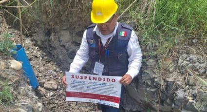 Detienen trabajos sin permiso federal sobre el arroyo La Talaverna en Pesquería