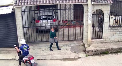 VIDEO | Vecino frustra secuestro de estudiante por un motociclista