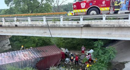 Accidente en Carretera Nacional deja lesionados y provoca incendio de tráiler en Montemorelos