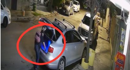 VIDEO | Captan a ladrón robando equipo de sonido de un auto en Guadalupe