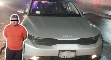 Detienen en Monterrey a hombre que conducía auto robado con violencia en Escobedo