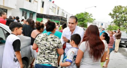 Heriberto Treviño recorre colonias de Juárez para escuchar a vecinos