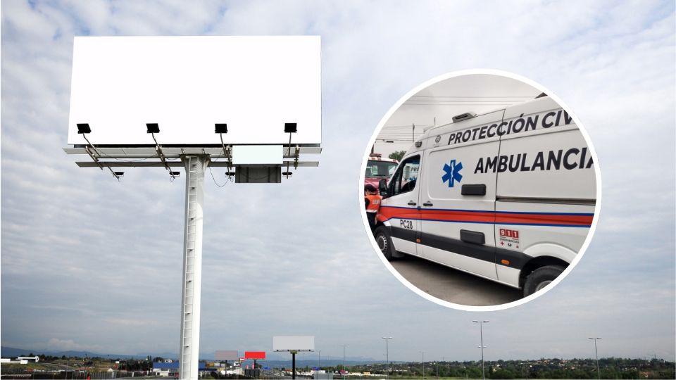 El conductor de un vehículo compacto murió tras impactarse contra un anuncio bandera en Escobedo.