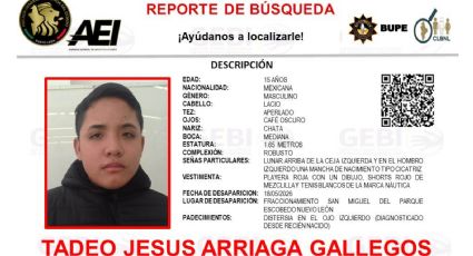 Activan reporte de búsqueda de Tadeo Jesús, adolescente desaparecido en Escobedo