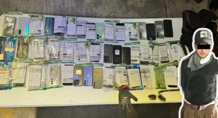 Capturan a hombre tras robo de 47 celulares en City Cell  del centro de Monterrey