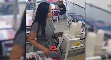 VIDEO | Nace 'Lady Calculadora' tras robo en nevería: Mira qué se llevó