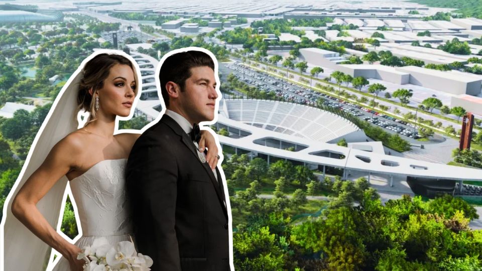 Mariana Rodríguez volvió a bromear con celebrar otra boda junto a Samuel García, ahora en el Parque del Agua.
