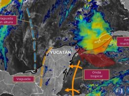 Potencial de lluvias fuertes e intensas continuará en Yucatán