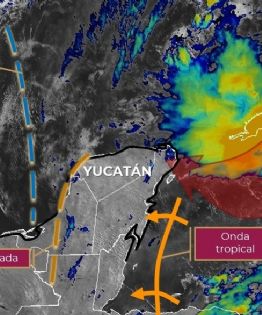 Potencial de lluvias fuertes e intensas continuará en Yucatán