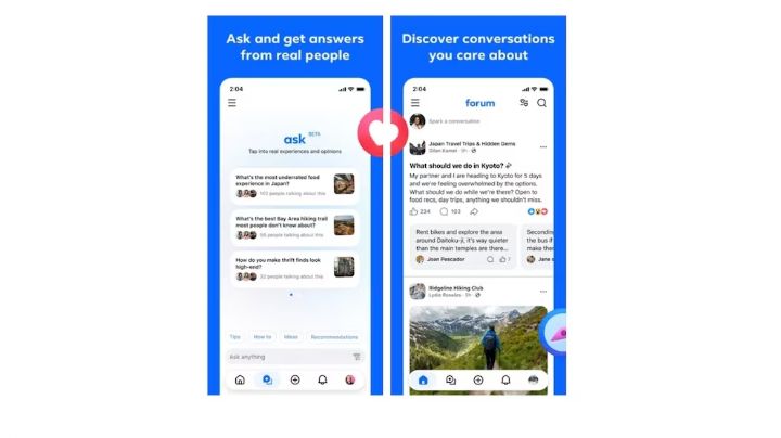 Forum de Meta: Nueva app reúne tus grupos de Facebook en un solo feed
