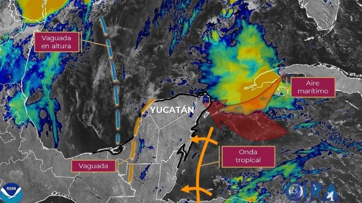 Potencial de lluvias fuertes e intensas continuará en Yucatán