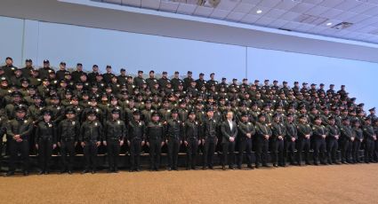 Monterrey gradúa a 166 nuevos policías y guardias auxiliares rumbo al Mundial 2026