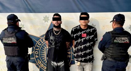 Detienen a dos hombres armados con droga frente a hotel en Guadalupe