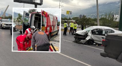 Accidente en San Pedro deja un lesionado y un cierre parcial de la vialidad