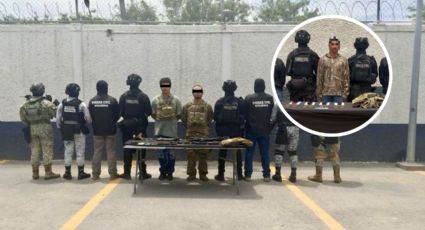 Capturan a tres presuntos delincuentes en Hualahuises; uno es menor de edad