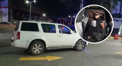 Detienen a un hombre con droga en vehículo blindado bajo investigación en Monterrey