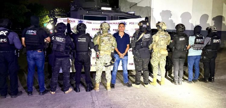 Aprehenden a 'El Chuky', jefe de plaza del CJNG en Manzanillo